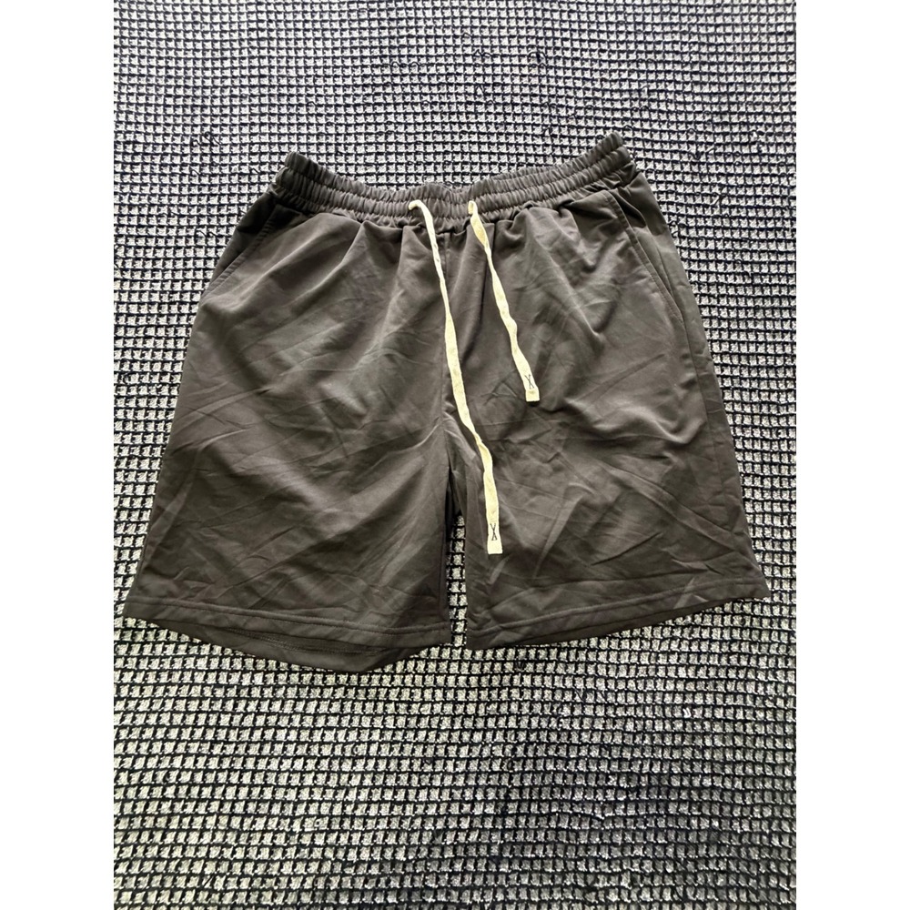 Unbranded Athletic Shorts Mens XL Dark Gray Drawstring Mesh Pockets